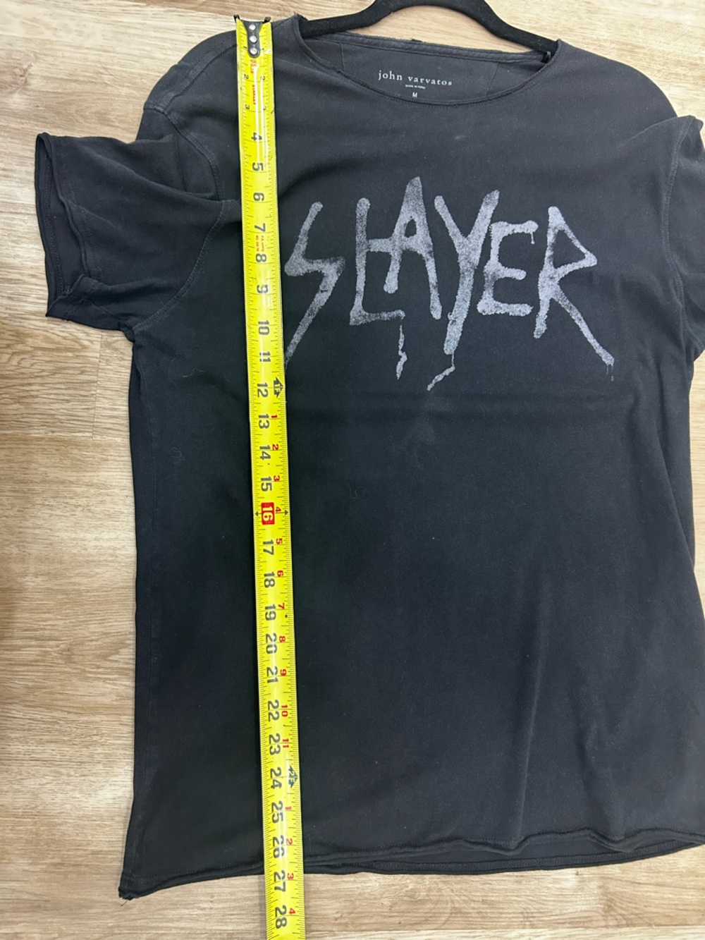 John varvatos slayer band tee MED goth punk metal grunge designer quiet luxury - Picture 7 of 8